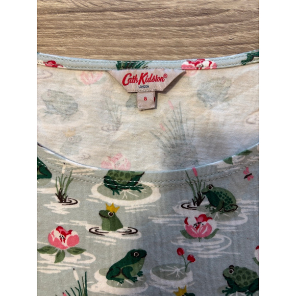Cath Kidston Girls Size 8 Frog Flower Dress - Picture 4 of 9
